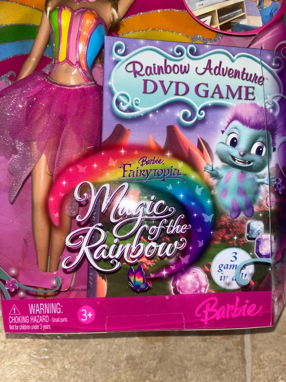 NWT Barbie Rainbow Adventure Fairytopia Doll & Fainbow Adventures DVD game - Picture 2 of 10